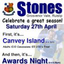 End of Season Awards Event – Saturday 27th April